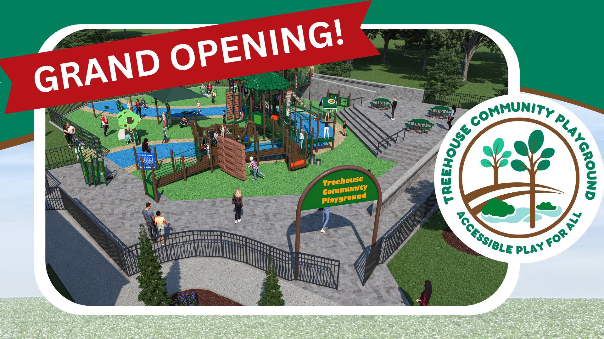 Featured image for Treehouse Community Playground GRAND OPENING!
