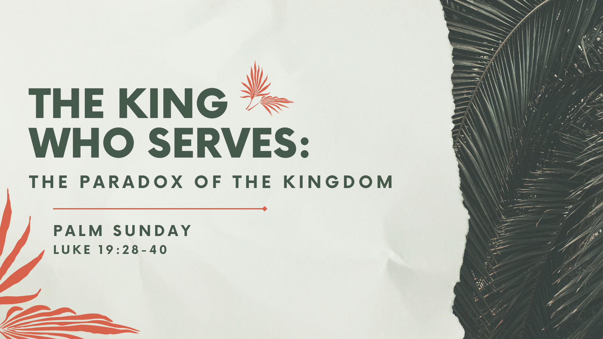 The King Who Serves: The Paradox of the Kingdom